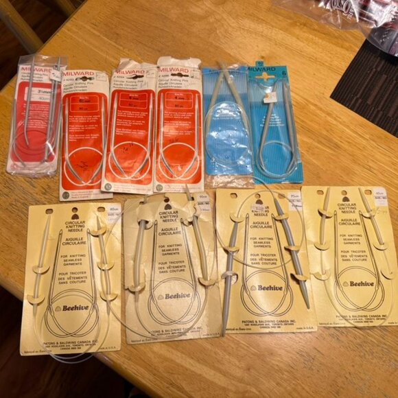Vintage Bundle of Circular Knitting Needles - Picture 1 of 5